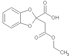 1,3-бензодиоксол-2-карбэтоксиметил-2-карбоновая кислота